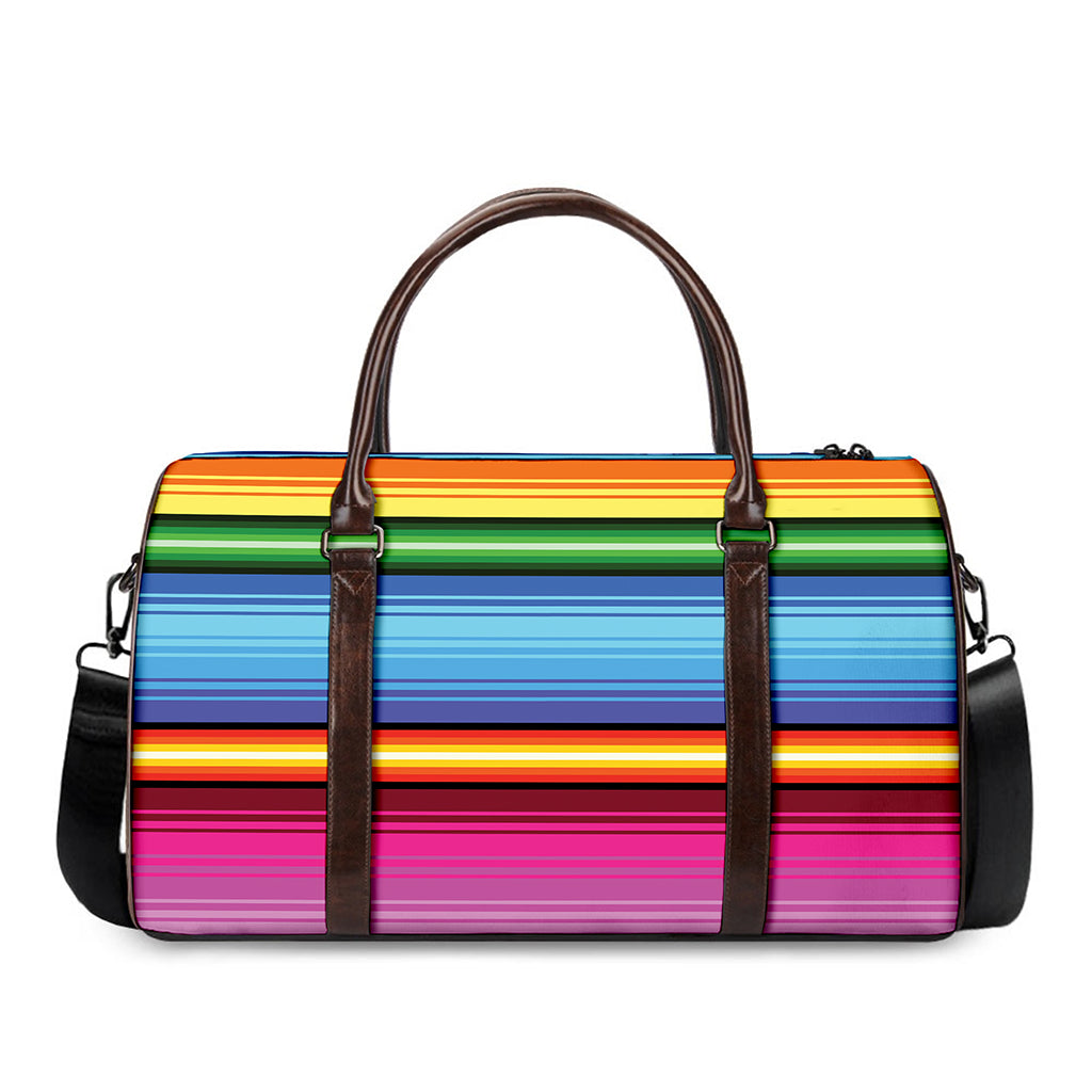 Cinco De Mayo Mexican Stripe Print Duffle Bag