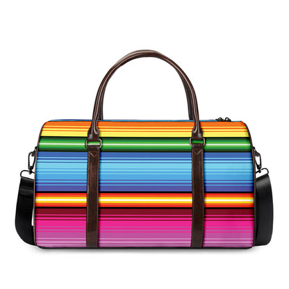 Cinco De Mayo Mexican Stripe Print Duffle Bag