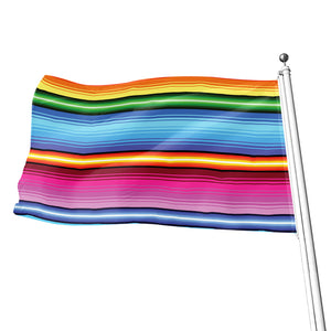 Cinco De Mayo Mexican Stripe Print Flag