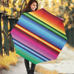 Cinco De Mayo Mexican Stripe Print Foldable Umbrella