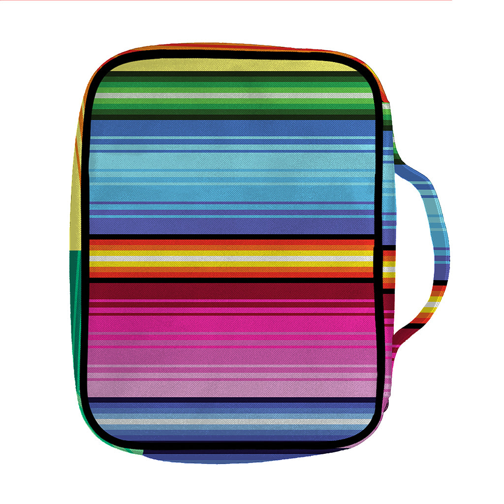 Cinco De Mayo Mexican Stripe Print Front Pocket Bible Bag