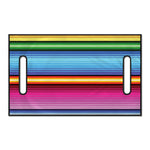 Cinco De Mayo Mexican Stripe Print Golf Cart Seat Cover