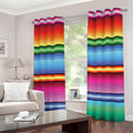Cinco De Mayo Mexican Stripe Print Grommet Curtains