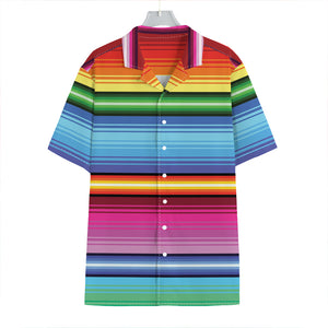 Cinco De Mayo Mexican Stripe Print Hawaiian Shirt