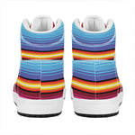 Cinco De Mayo Mexican Stripe Print High Top Leather Sneakers