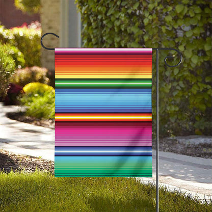Cinco De Mayo Mexican Stripe Print House Flag