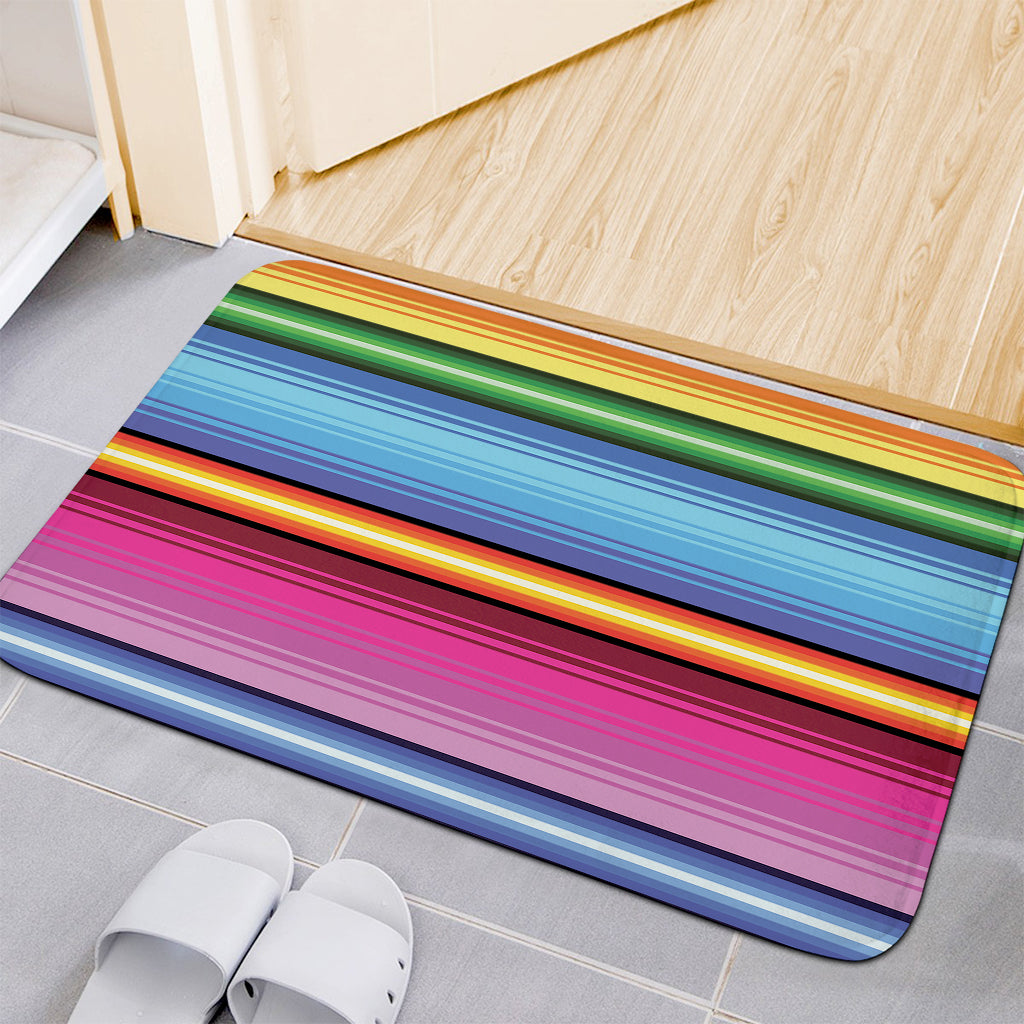 Cinco De Mayo Mexican Stripe Print Indoor Door Mat