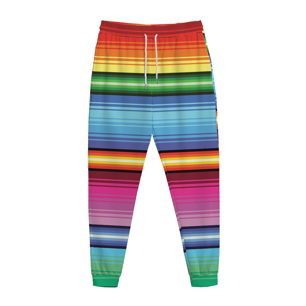 Cinco De Mayo Mexican Stripe Print Jogger Pants