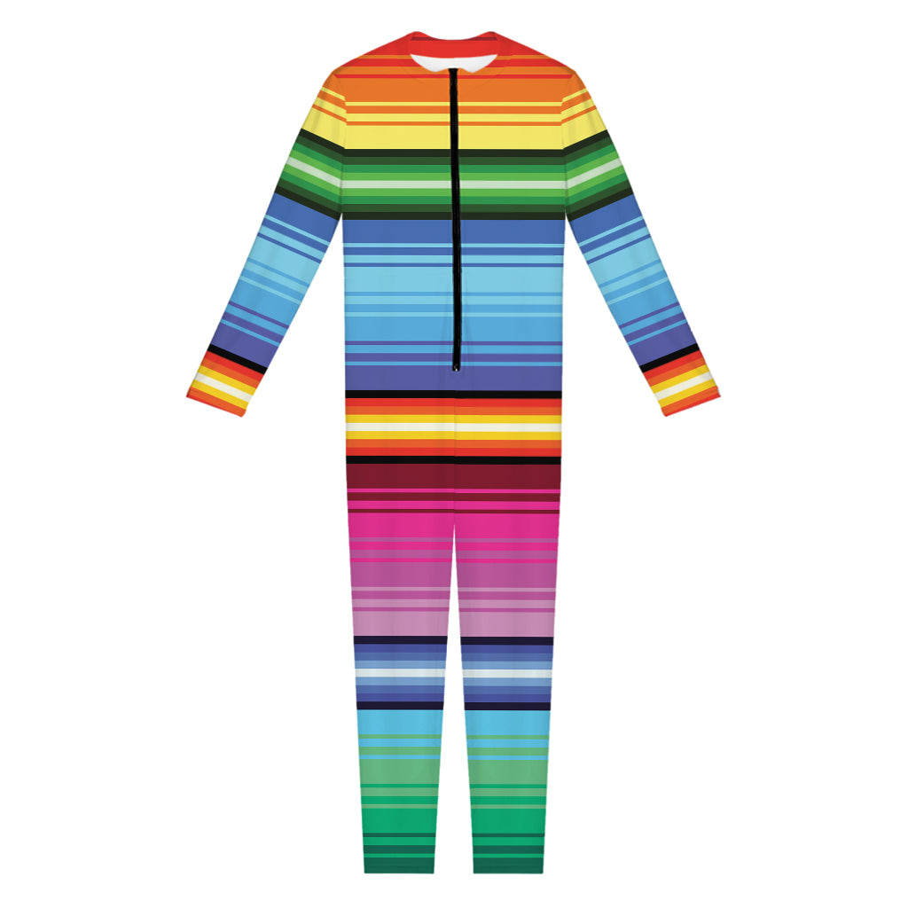 Cinco De Mayo Mexican Stripe Print Jumpsuit