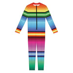 Cinco De Mayo Mexican Stripe Print Jumpsuit