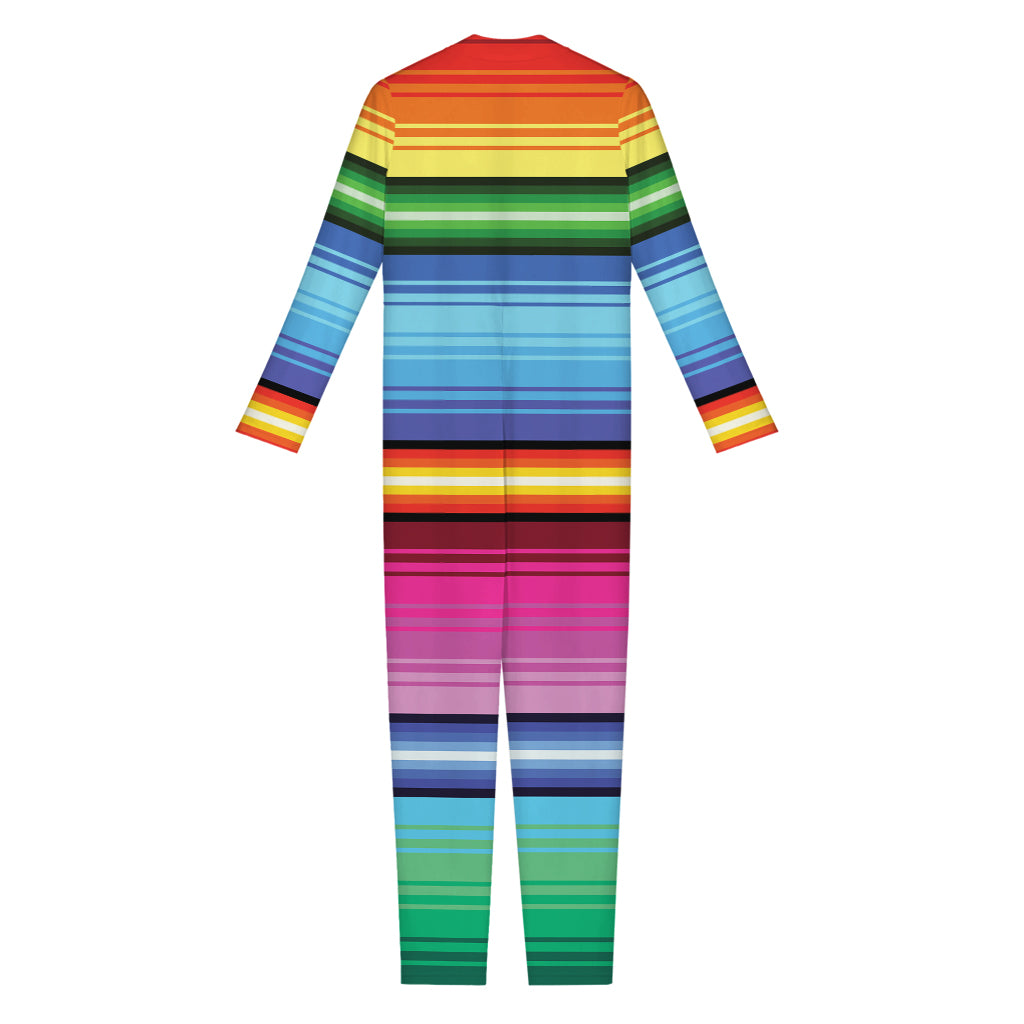 Cinco De Mayo Mexican Stripe Print Jumpsuit