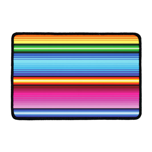 Cinco De Mayo Mexican Stripe Print Kitchen Mat