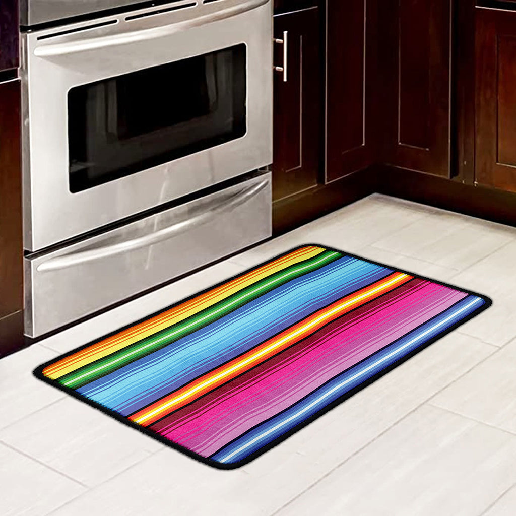 Cinco De Mayo Mexican Stripe Print Kitchen Mat