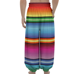 Cinco De Mayo Mexican Stripe Print Lantern Pants