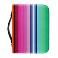 Cinco De Mayo Mexican Stripe Print Leather Bible Cover
