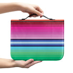 Cinco De Mayo Mexican Stripe Print Leather Bible Cover