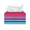 Cinco De Mayo Mexican Stripe Print Leather Tissue Box Cover