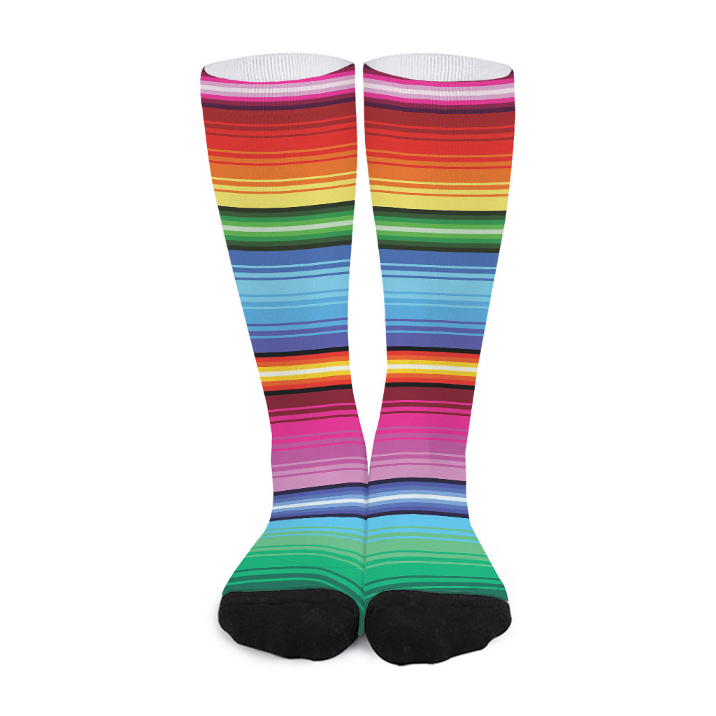 Cinco De Mayo Mexican Stripe Print Long Socks