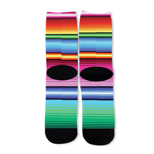 Cinco De Mayo Mexican Stripe Print Long Socks