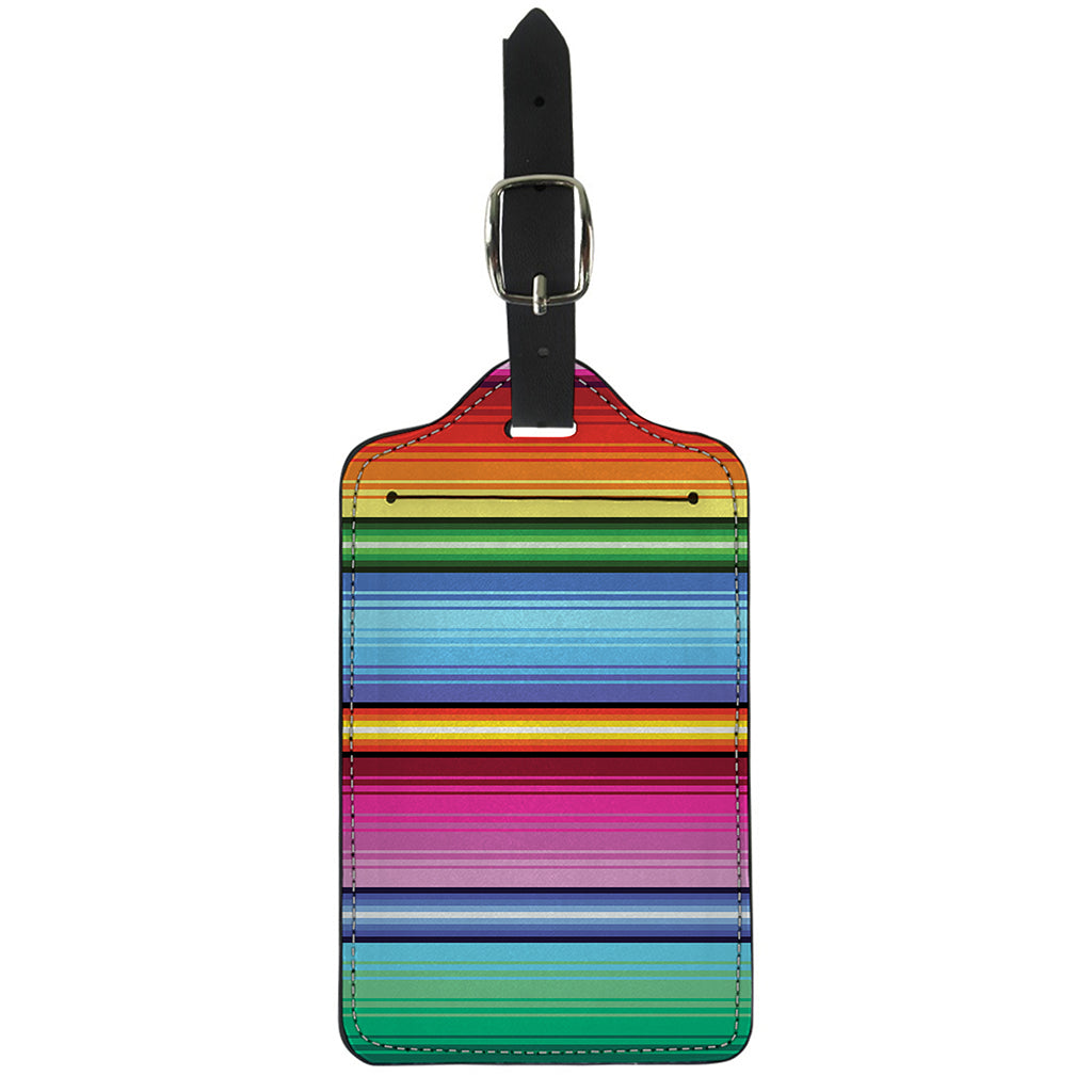 Cinco De Mayo Mexican Stripe Print Luggage Tag