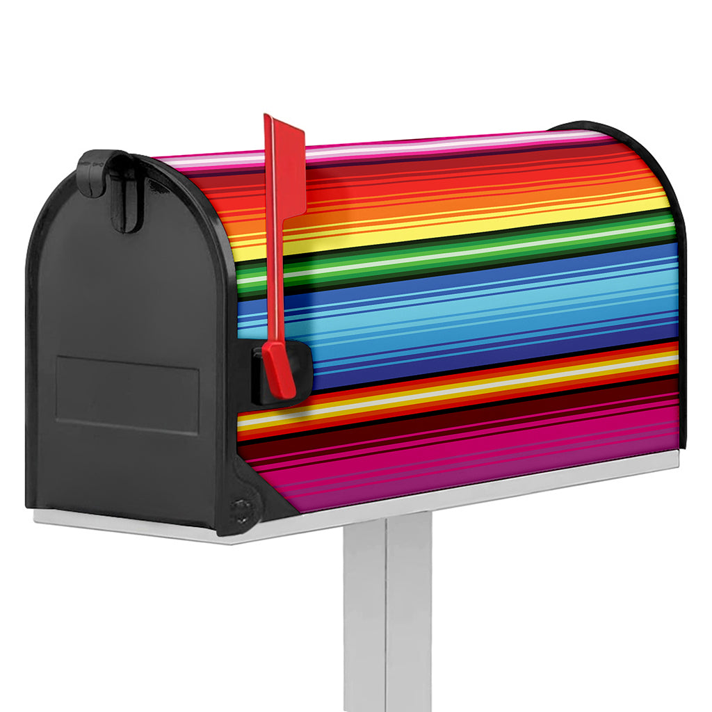 Cinco De Mayo Mexican Stripe Print Mailbox Cover