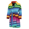 Cinco De Mayo Mexican Stripe Print Men's Bathrobe