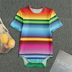 Cinco De Mayo Mexican Stripe Print Men's Bodysuit