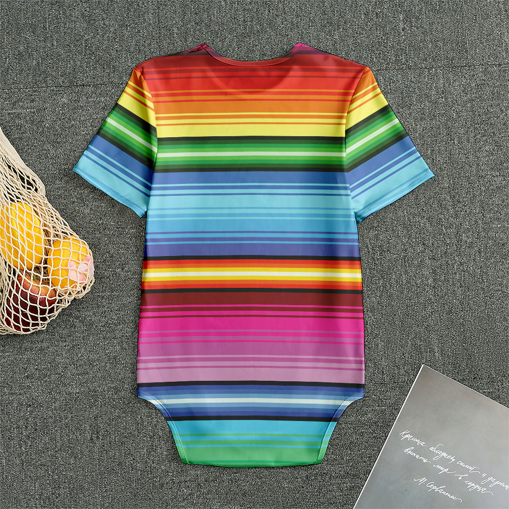 Cinco De Mayo Mexican Stripe Print Men's Bodysuit