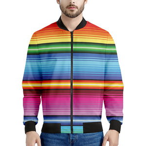 Cinco De Mayo Mexican Stripe Print Men's Bomber Jacket