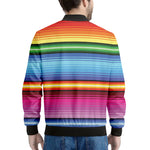 Cinco De Mayo Mexican Stripe Print Men's Bomber Jacket