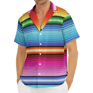 Cinco De Mayo Mexican Stripe Print Men's Deep V-Neck Shirt