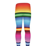 Cinco De Mayo Mexican Stripe Print Men's leggings