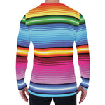 Cinco De Mayo Mexican Stripe Print Men's Long Sleeve T-Shirt