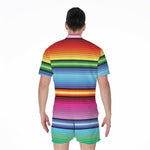 Cinco De Mayo Mexican Stripe Print Men's Rompers