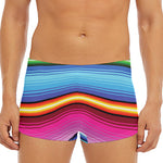 Cinco De Mayo Mexican Stripe Print Men's Short Boxer Briefs