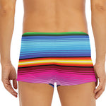 Cinco De Mayo Mexican Stripe Print Men's Short Boxer Briefs