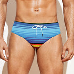 Cinco De Mayo Mexican Stripe Print Men's Swim Briefs