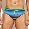 Cinco De Mayo Mexican Stripe Print Men's Swim Briefs