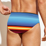 Cinco De Mayo Mexican Stripe Print Men's Swim Briefs