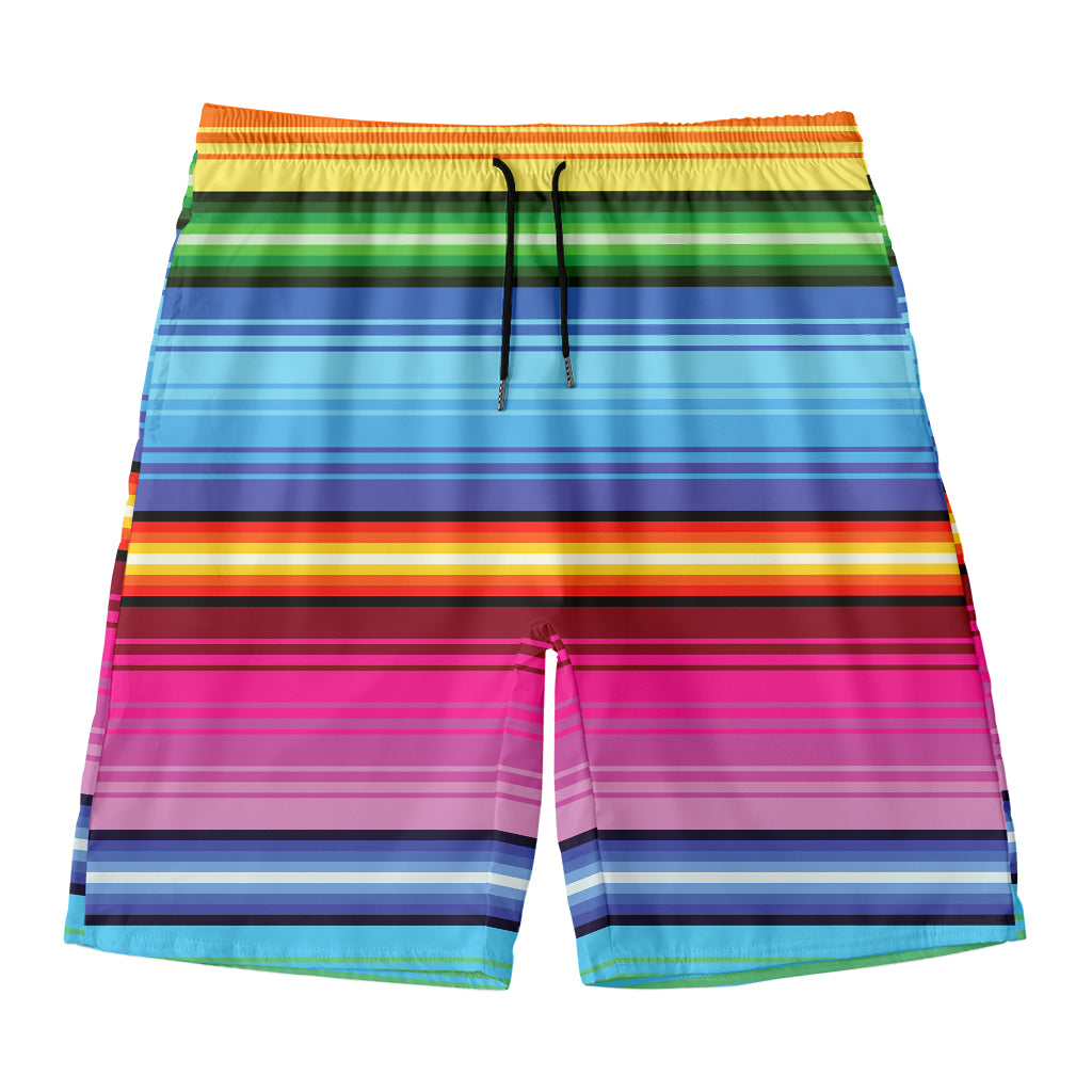 Cinco De Mayo Mexican Stripe Print Men's Swim Trunks