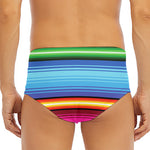 Cinco De Mayo Mexican Stripe Print Men's Triangle Swim Briefs