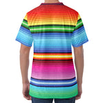 Cinco De Mayo Mexican Stripe Print Men's Velvet T-Shirt