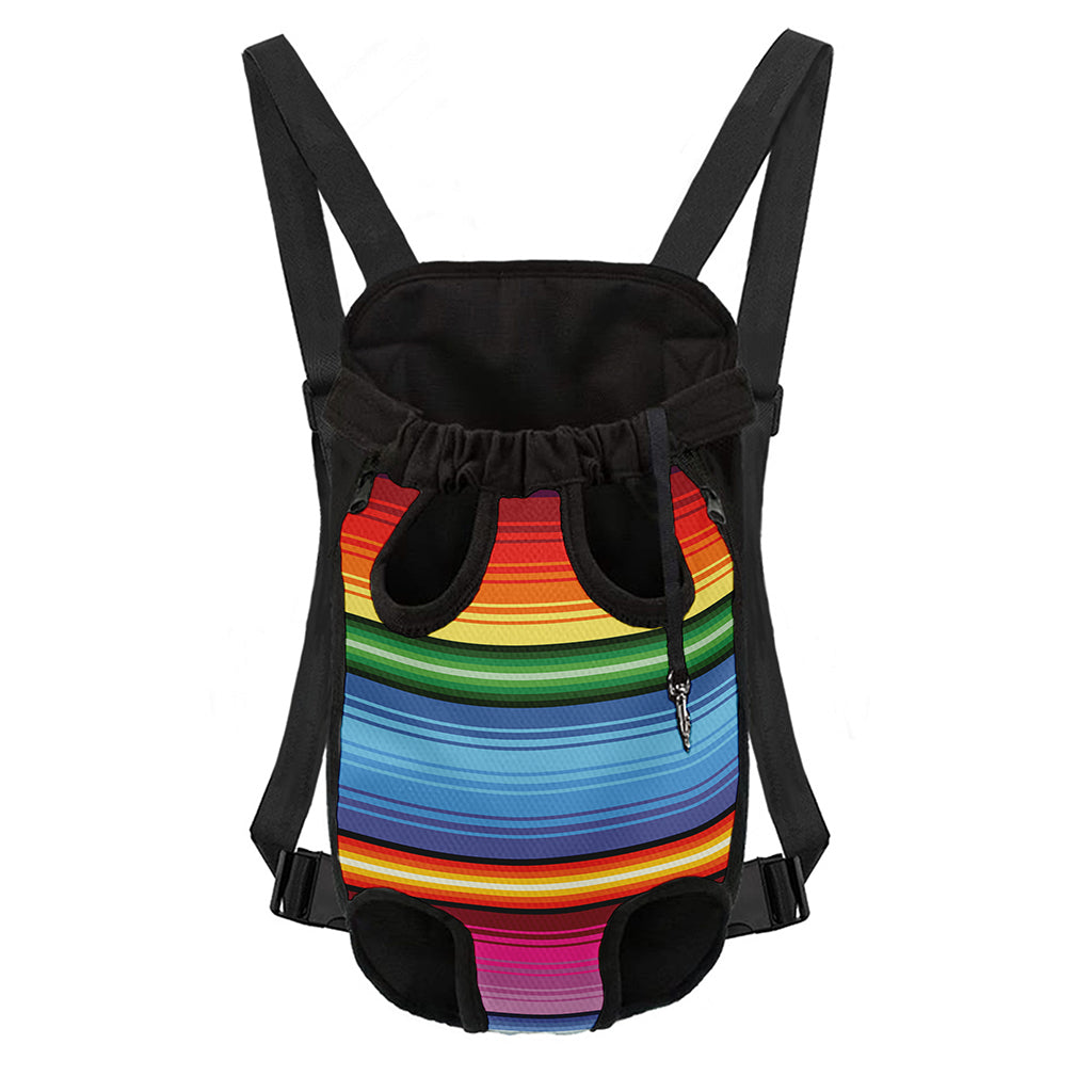 Cinco De Mayo Mexican Stripe Print Pet Carrier Backpack