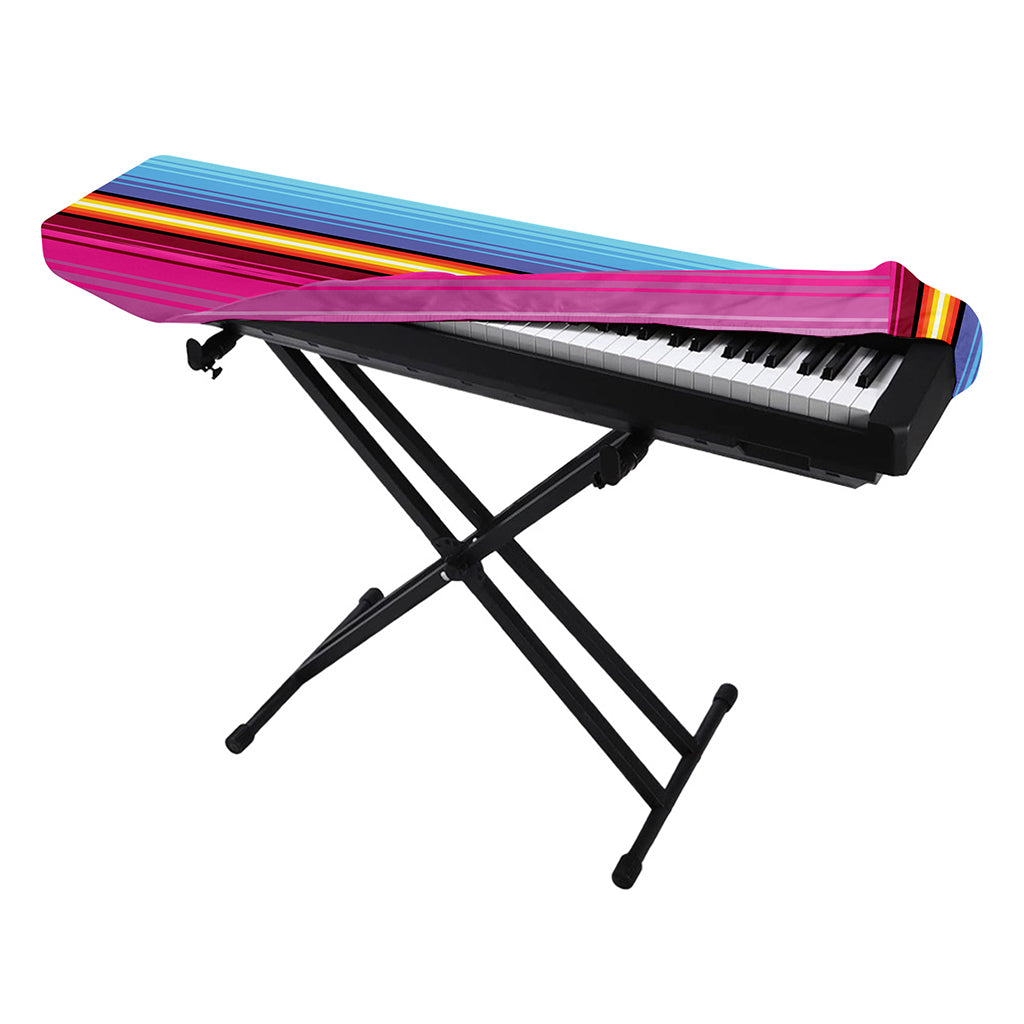 Cinco De Mayo Mexican Stripe Print Piano Keyboard Cover
