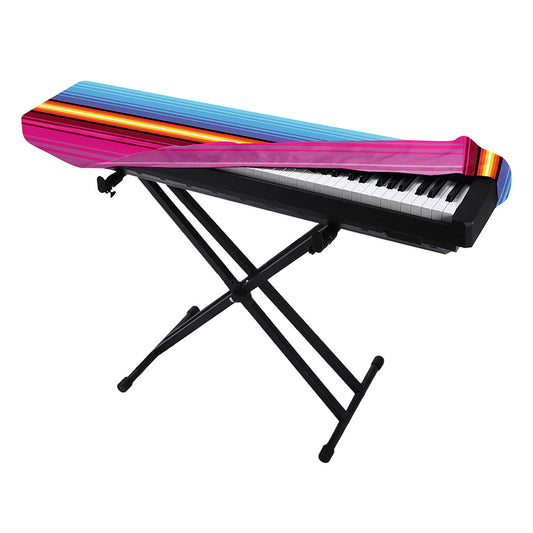 Cinco De Mayo Mexican Stripe Print Piano Keyboard Cover
