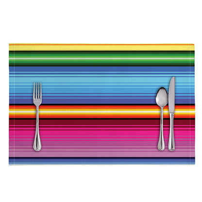 Cinco De Mayo Mexican Stripe Print Placemat