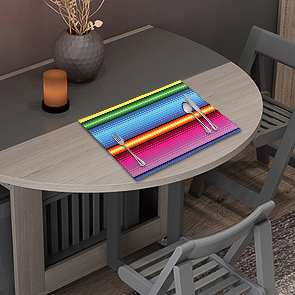 Cinco De Mayo Mexican Stripe Print Placemat