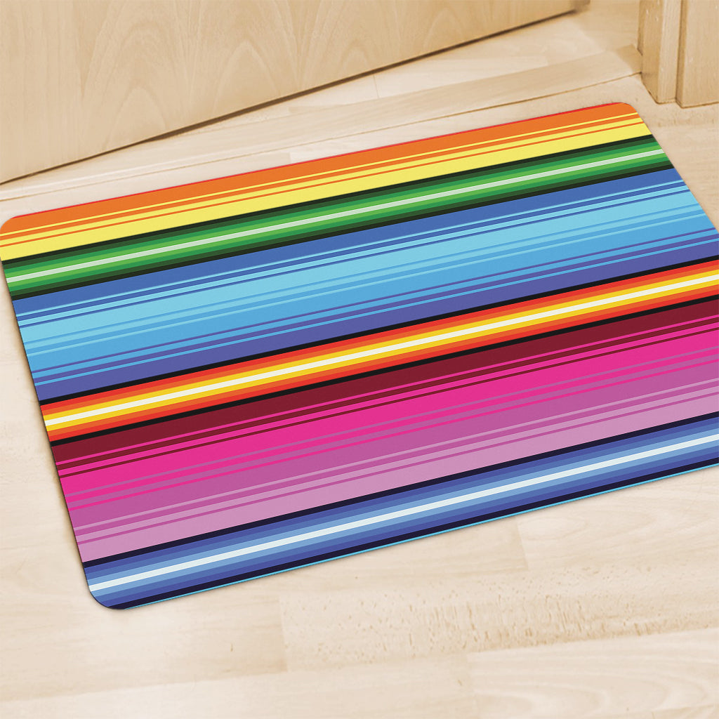 Cinco De Mayo Mexican Stripe Print Polyester Doormat