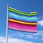 Cinco De Mayo Mexican Stripe Print Polyester Flag