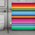 Cinco De Mayo Mexican Stripe Print Polyester Shower Curtain